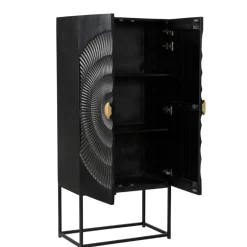 Stauraumvitrinen|Vitrinenschrank*Pharao24 Massivholzschrank Mercana