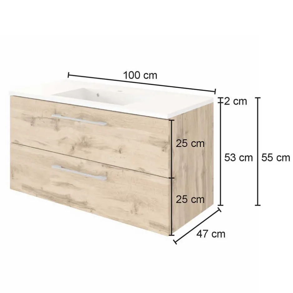 Badmöbel Sets*Pharao24 Möbel Komplettset Vidorella