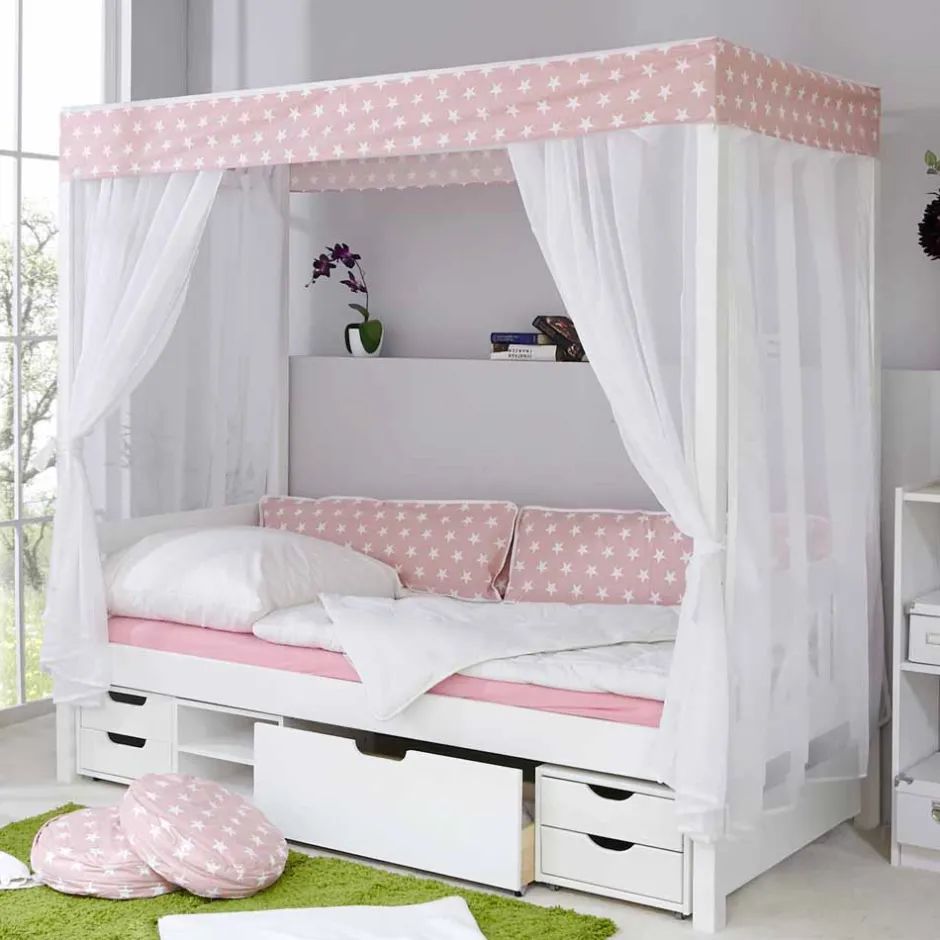 Funktionsbetten|Schubkastenbetten*Pharao24 Mädchen Bett Rodysa