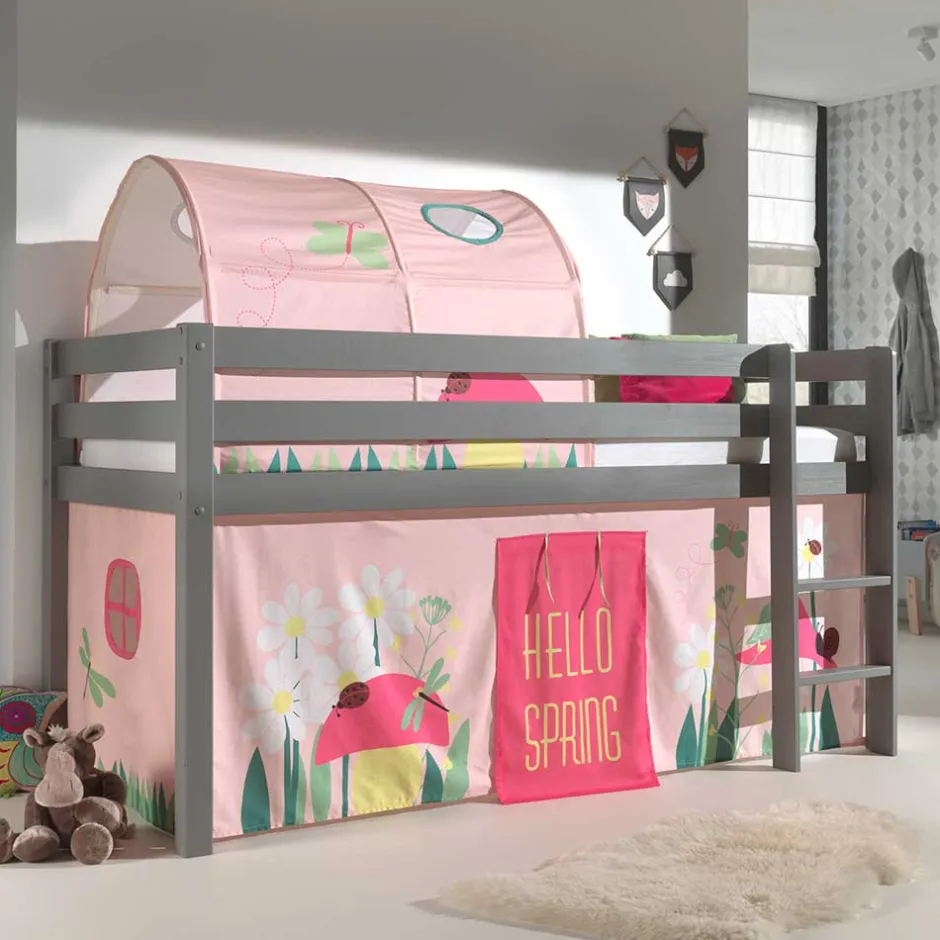 Kinderhochbetten|Kinderbetten*Pharao24 Mädchen Hochbett Sorasa