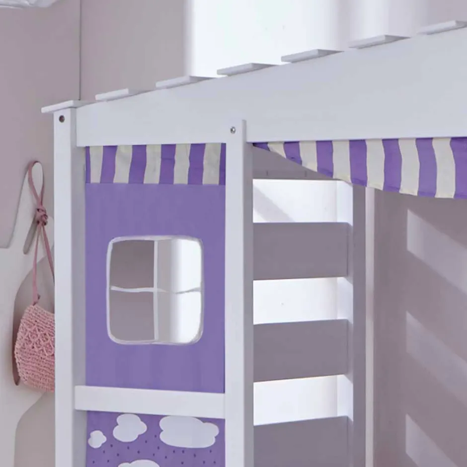 Kinderbetten|Spielbetten*Pharao24 Mädchen Kinderbett Nelson