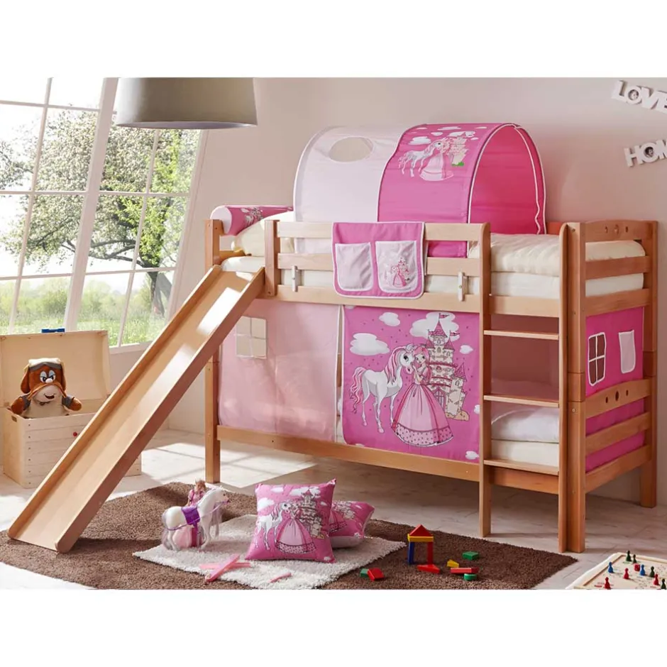 Pharao24 Mädchen Stockbett Funny>Kinder Etagenbetten|Kinderbetten