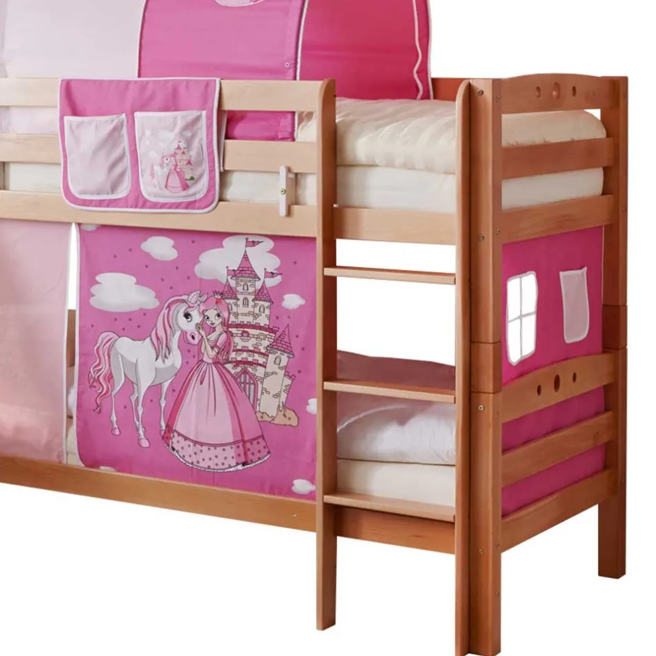 Pharao24 Mädchen Stockbett Funny>Kinder Etagenbetten|Kinderbetten