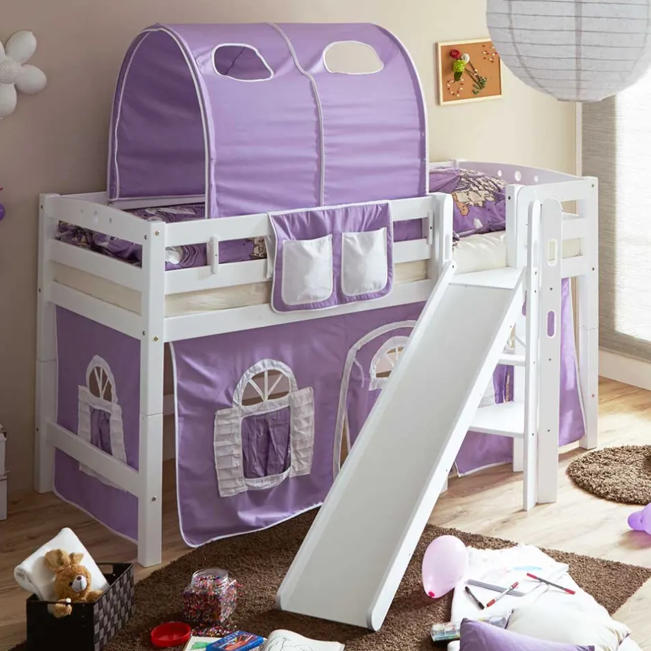 Kinderbetten|Kinderhochbetten*Pharao24 Mädchenbett Aranon