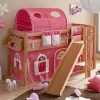 Kinderbetten|Kinderhochbetten*Pharao24 Mädchenzimmer Hochbett Jeany
