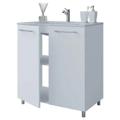 Badmöbel Sets*Pharao24 Melaminbeschichtete Badmöbel Selami