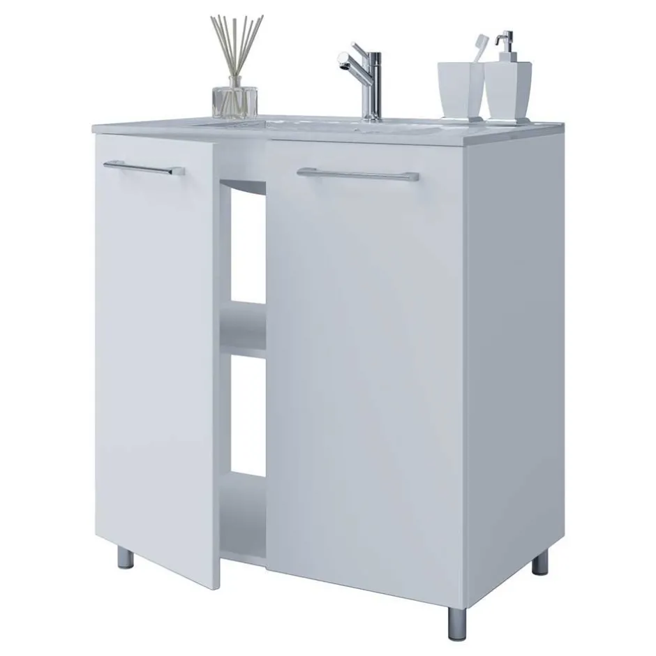 Badmöbel Sets*Pharao24 Melaminbeschichtete Badmöbel Selami