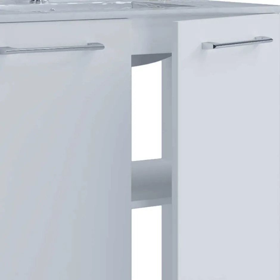 Badmöbel Sets*Pharao24 Melaminbeschichtete Badmöbel Selami