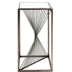 Telefontische|Glastische*Pharao24 Metall Beistelltisch Legiof