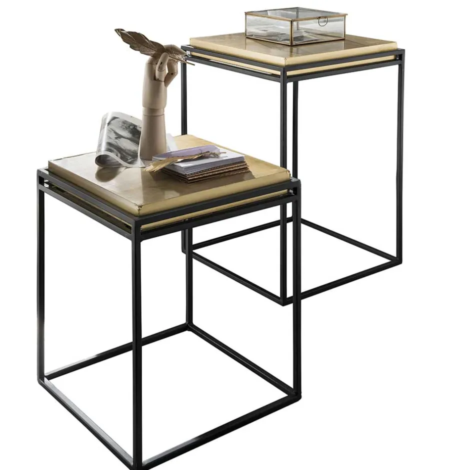 Telefontische*Pharao24 Metall Beistelltische Pila