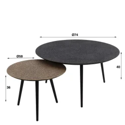 Pharao24 Metall Couchtische Fulvios><noscript><img width=