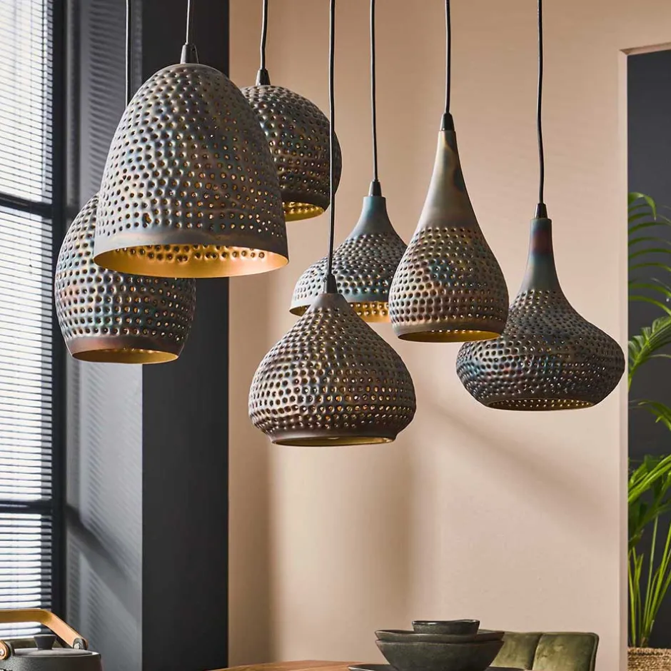 Lampen Und Leuchten*Pharao24 Metall Hängeleuchte Ipolas