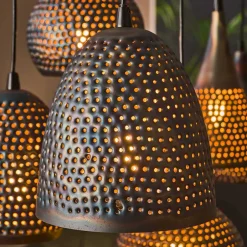 Lampen Und Leuchten*Pharao24 Metall Hängeleuchte Ipolas