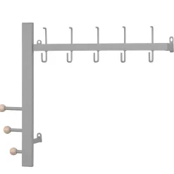 Pharao24 Metall Wandgarderobenleiste Havanna> Wandgarderoben