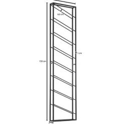 Hängeregale|Wandregale*Pharao24 Metall Wandregal für Flaschen Jerry