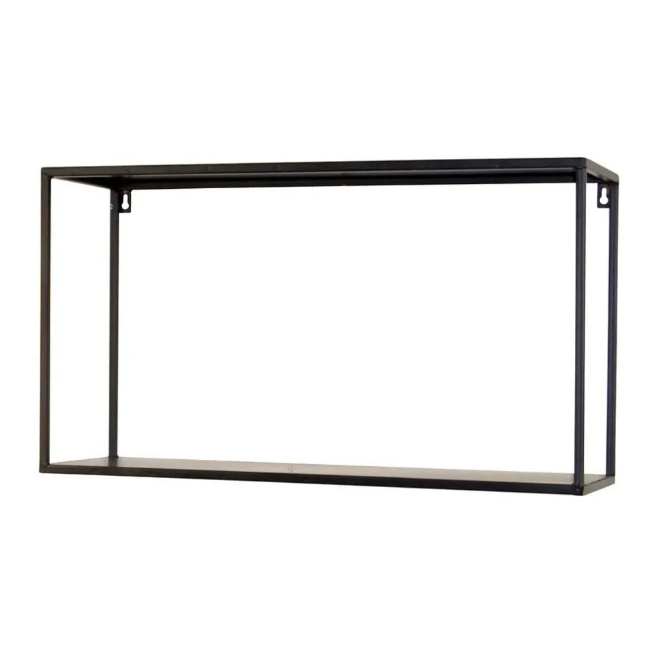 Hängeregale|Wandregale*Pharao24 Metallregale schwarz Neclas