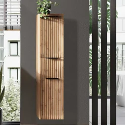 Pharao24 Midibadschrank schmal Cadama> Badezimmerschränke|Bad Hochschränke