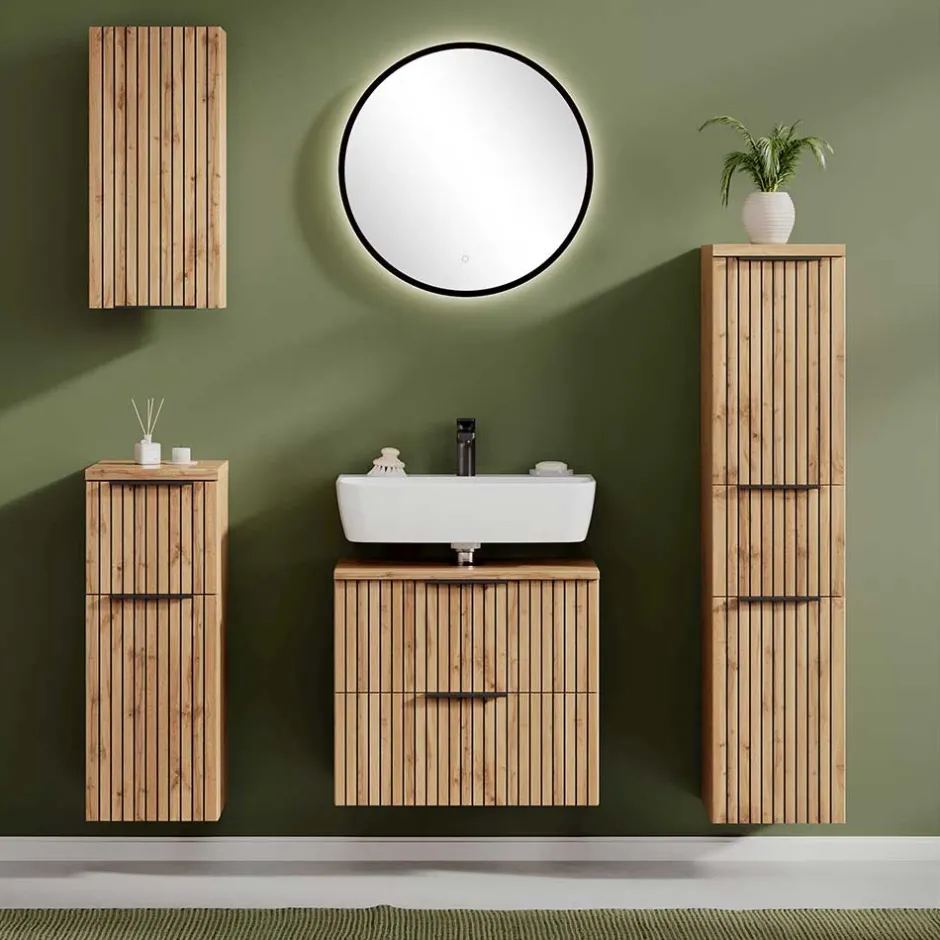 Pharao24 Midibadschrank schmal Cadama> Badezimmerschränke|Bad Hochschränke