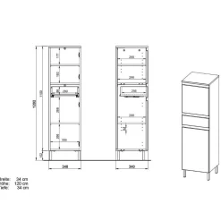 Bad Hochschränke*Pharao24 Midischrank Bad Viper