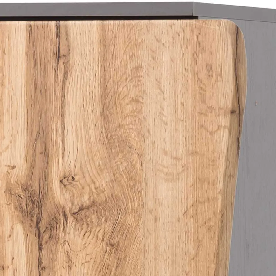 Pharao24 Midischrank Baumkantenoptik Eleon> Badezimmerschränke|Bad Hochschränke