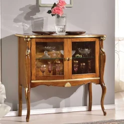 Vitrinenschrank|Wohnzimmerschrank*Pharao24 Mini Vitrine Savolina