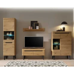 Pharao24 Moderne Anbauwand Tomya> Wohnwand 250 Cm