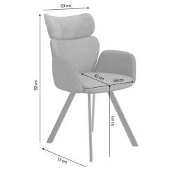 Armlehnstühle|Hochlehner*Pharao24 Moderne Esstisch Stühle Setubal