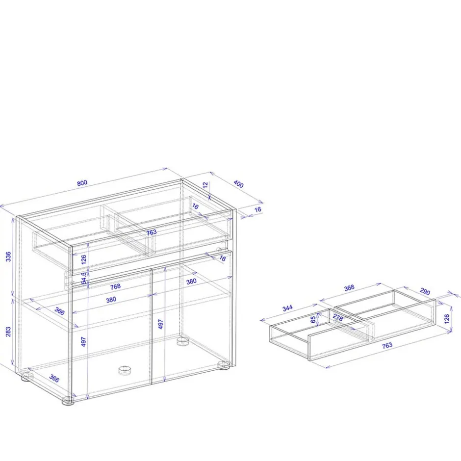 Pharao24 Moderne Kommode Rascian> Küchenkommode|Flurkommoden