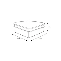 Sitzhocker*Pharao24 Moderne Polsterhocker Edance