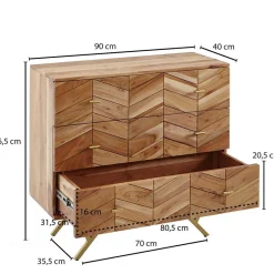 Pharao24 Moderne Schubladenkommode Kali><noscript><img width=