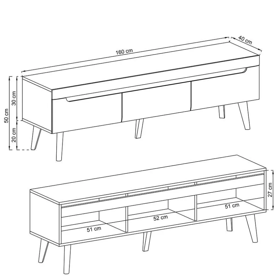 Pharao24 Moderne TV Wohnwand Tomya> Wohnwand 300 Cm