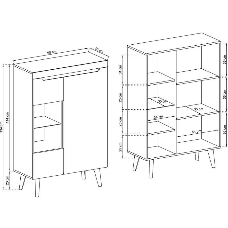 Pharao24 Moderne TV Wohnwand Tomya> Wohnwand 300 Cm