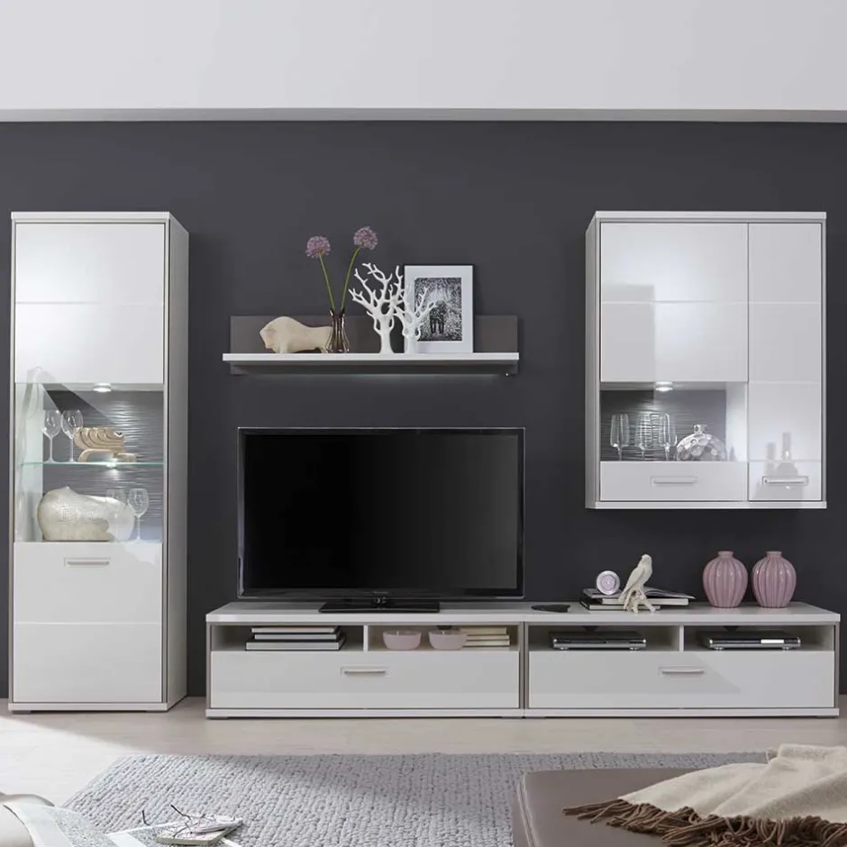 Pharao24 Moderne Wohnwand Lefaria> Moderne Wohnwände|Wohnwand 300 Cm