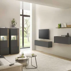 Pharao24 Moderne Wohnzimmermöbel Uzniana> Moderne Wohnwände|Wohnwand 350 Cm