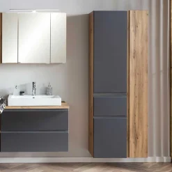 Bad Hochschränke|Badezimmerschränke*Pharao24 Moderner Badhochschrank Fregato