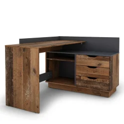 Computertische|Jugendschreibtische*Pharao24 Moderner Eckschreibtisch Clorina