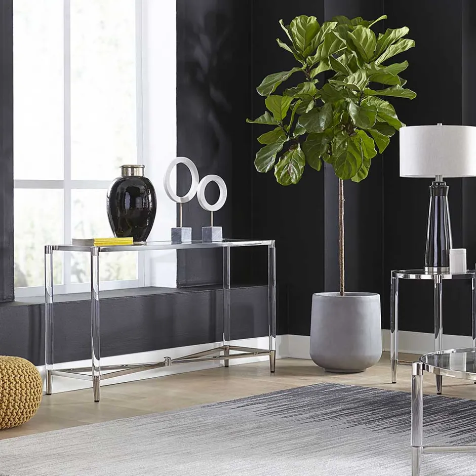 Pharao24 Moderner Konsolentisch Tomima> Glastische|Konsolentische