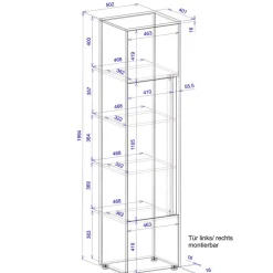 Büroschränke|Aktenschränke*Pharao24 Moderner Officeschrank Rascian