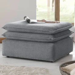 Sitzhocker*Pharao24 Moderner Polsterhocker Eltusa