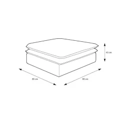Sitzhocker*Pharao24 Moderner Polsterhocker Eltusa