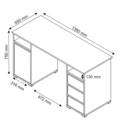 Pharao24 Moderner Schreibtisch Satorino><noscript><img width=