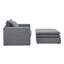 Pharao24 Moderner Sessel mit Hocker Eltusa><noscript><img width=