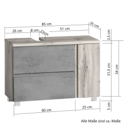 Pharao24 Moderner Waschbeckenschrank Lactona><noscript><img width=