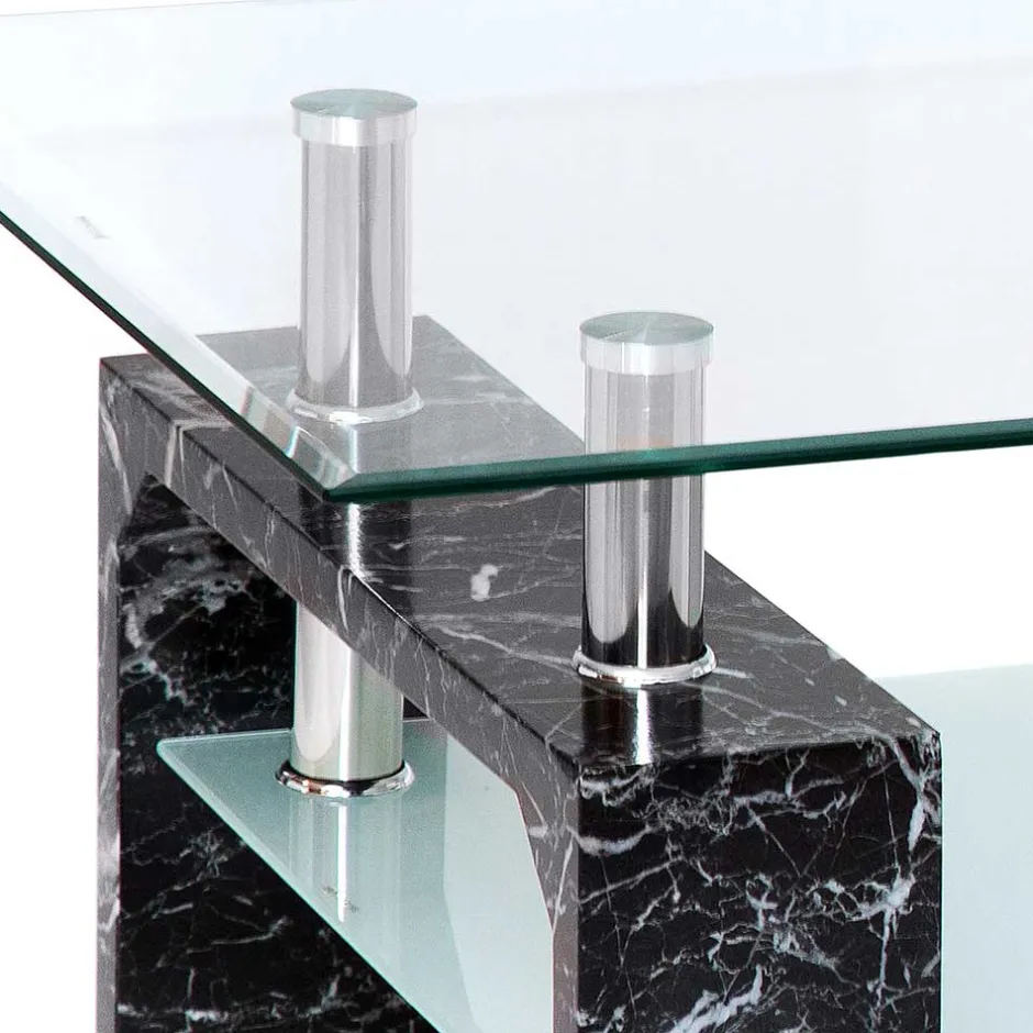Glastische*Pharao24 Moderner Wohnzimmertisch Nicoleta