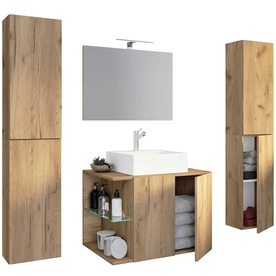 Badmöbel Sets*Pharao24 Modernes Badezimmerset Viramiru