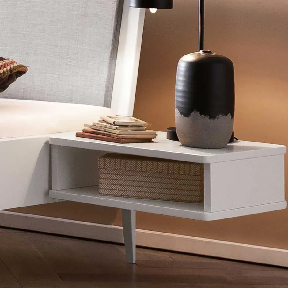 Massivholzbetten*Pharao24 Modernes Doppelbett weiß Chicola