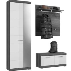 Pharao24 Modernes Flurmöbel Set Hayoran> Garderobensets