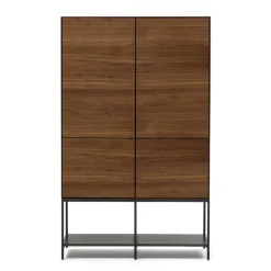 Pharao24 Modernes Highboard Pleanos> Vitrinenschrank|Wohnzimmerschrank