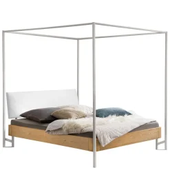 Massivholzbetten*Pharao24 Modernes Himmelbett Sevensica