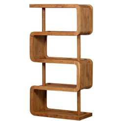 Pharao24 Modernes Holz Regal Swim> Wohnzimmerregale|Massivholzregale